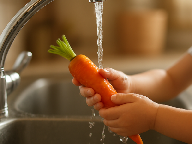 Qué pueden hacer los niños en la cocina según su edad (guía por etapas)